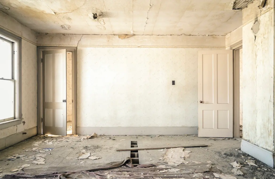 Waste disposal crew managing a cleanout project in West Columbia